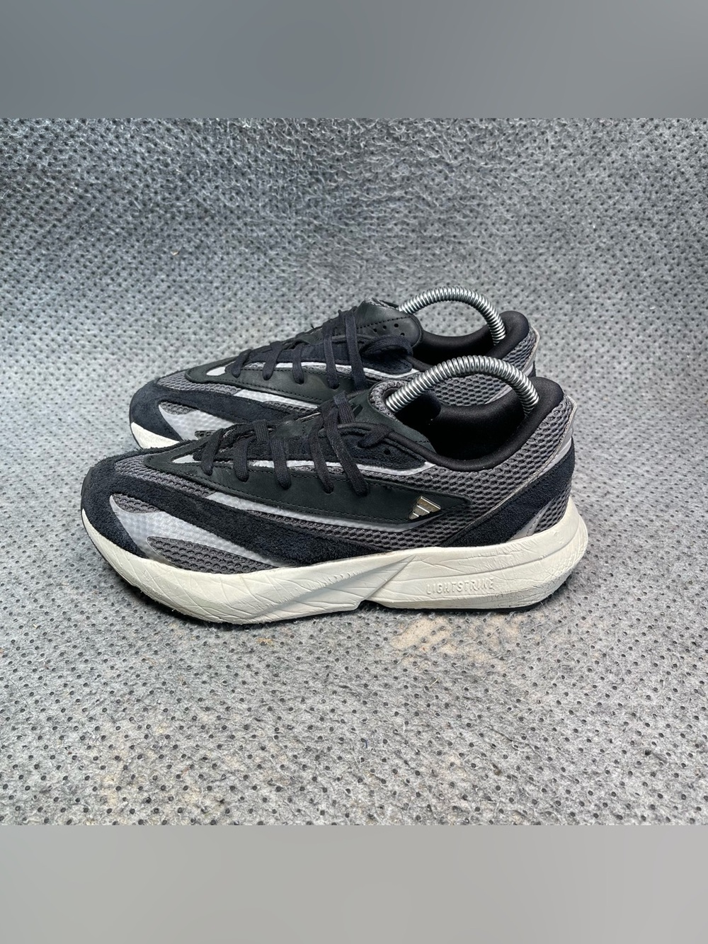 Adidas Lightblaze Black White Running Shoes Size 8 Women’s